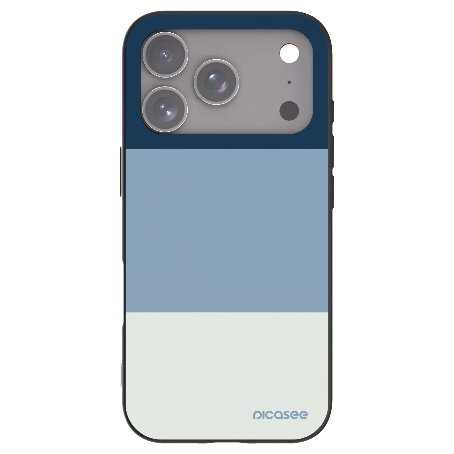 Picasee Apple iPhone 17 Pro Hülle - Schwarzes Silikon - Coastal Blue
