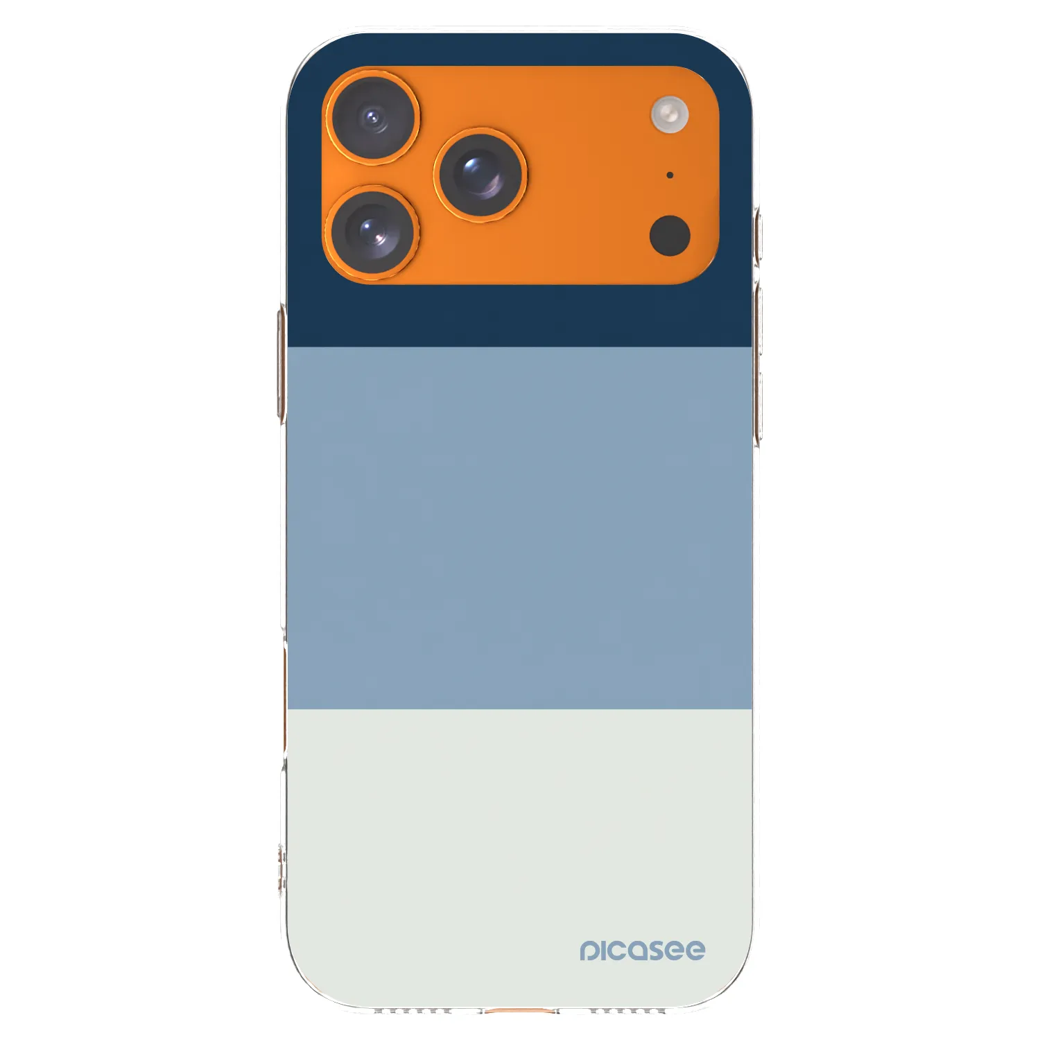 Picasee Apple iPhone 17 Pro Max Hülle - Transparentes Silikon - Coastal Blue