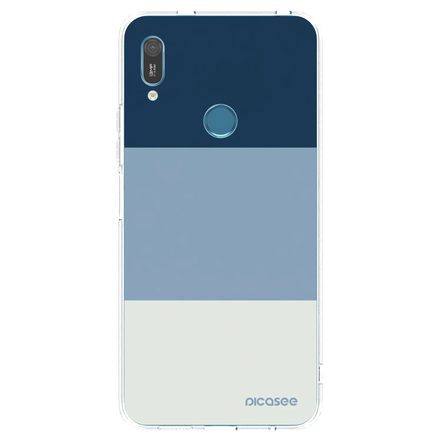 Picasee Huawei Y6 2019 Hülle - Transparentes Silikon - Coastal Blue