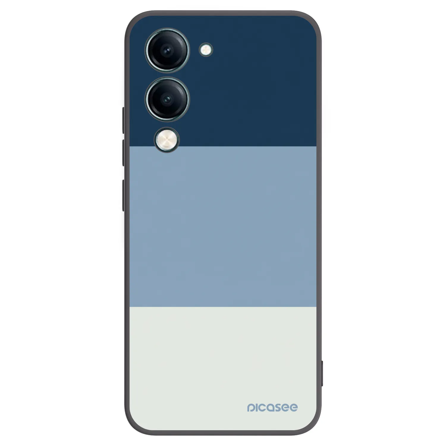 Picasee Vivo Y29s 5G Hülle - Schwarzes Silikon - Coastal Blue
