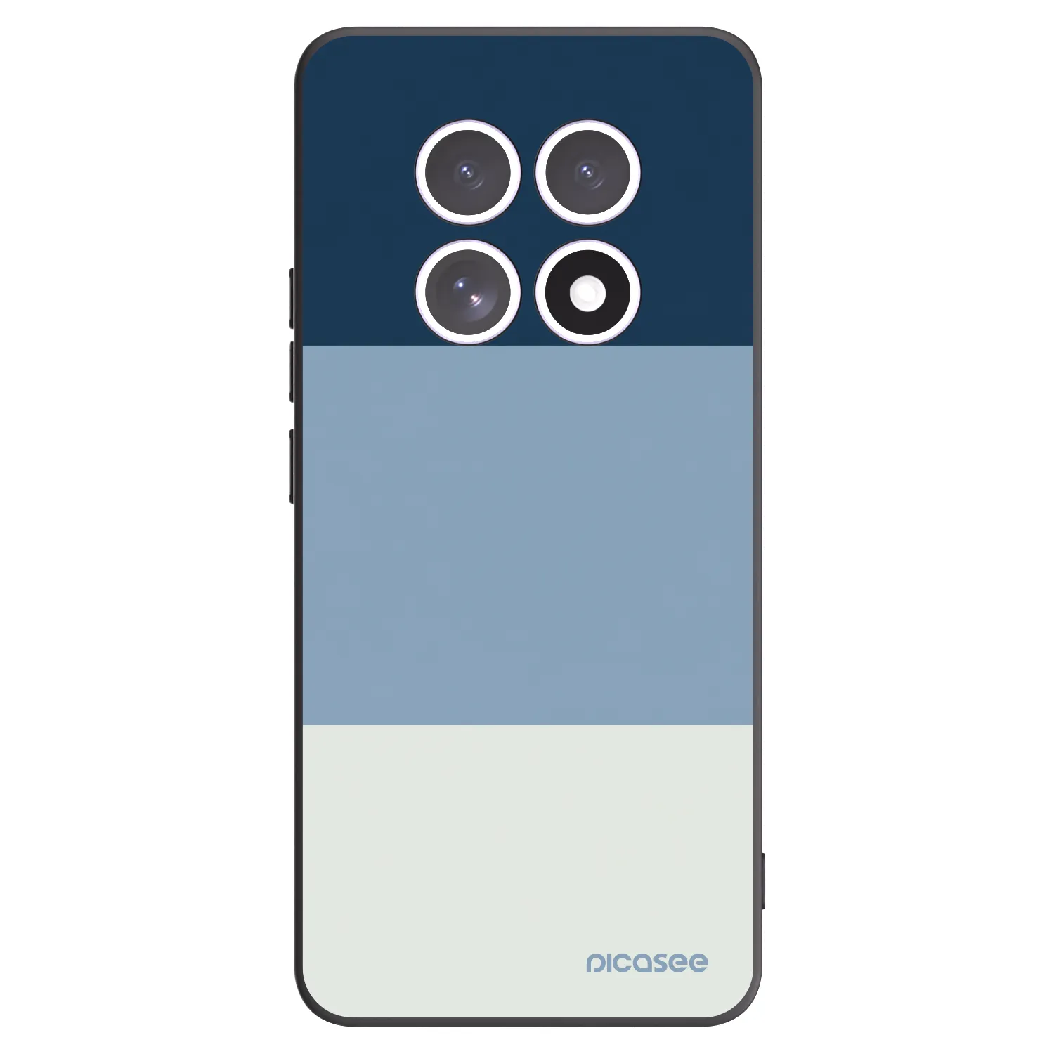 Picasee Xiaomi Redmi Note 15 4G Hülle - Schwarzes Silikon - Coastal Blue