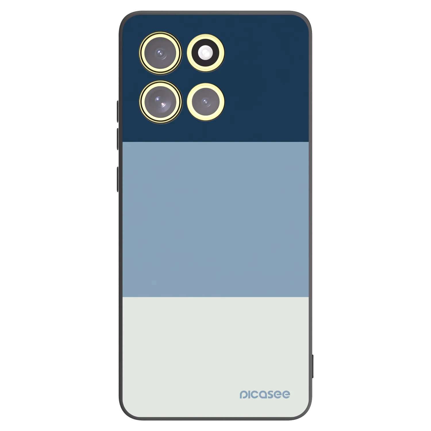 Picasee Motorola Moto G86 Power 5G Hülle - Schwarzes Silikon - Coastal Blue