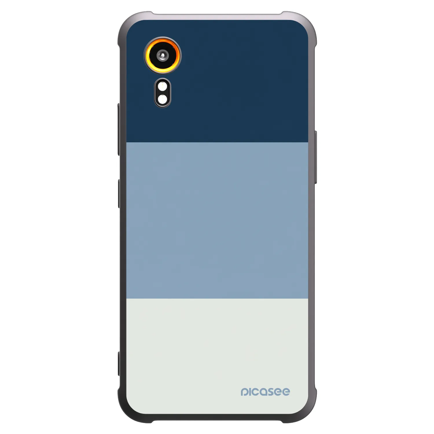 Picasee Samsung Galaxy XCover 7 Hülle - Schwarzes Silikon - Coastal Blue