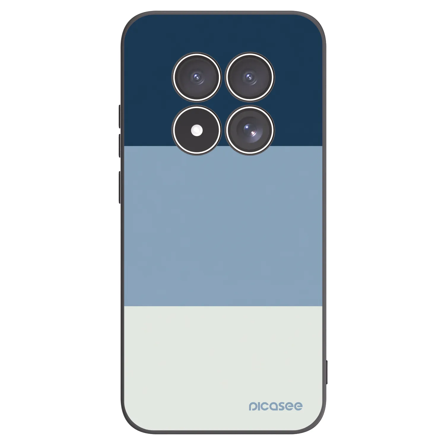 Picasee Xiaomi Redmi Note 15 Pro 5G Hülle - Schwarzes Silikon - Coastal Blue