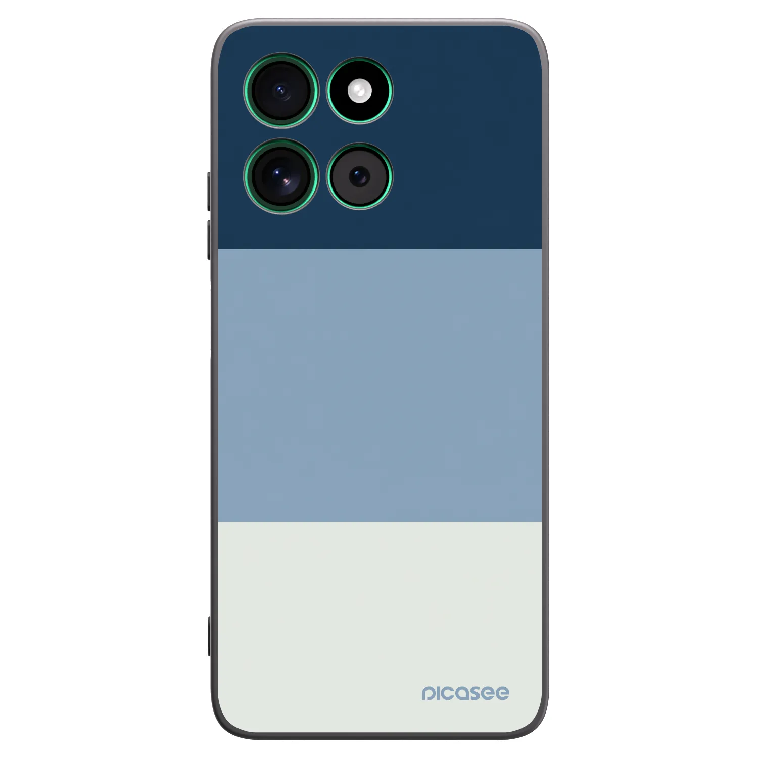 Picasee Motorola Moto G57 Power Hülle - Schwarzes Silikon - Coastal Blue