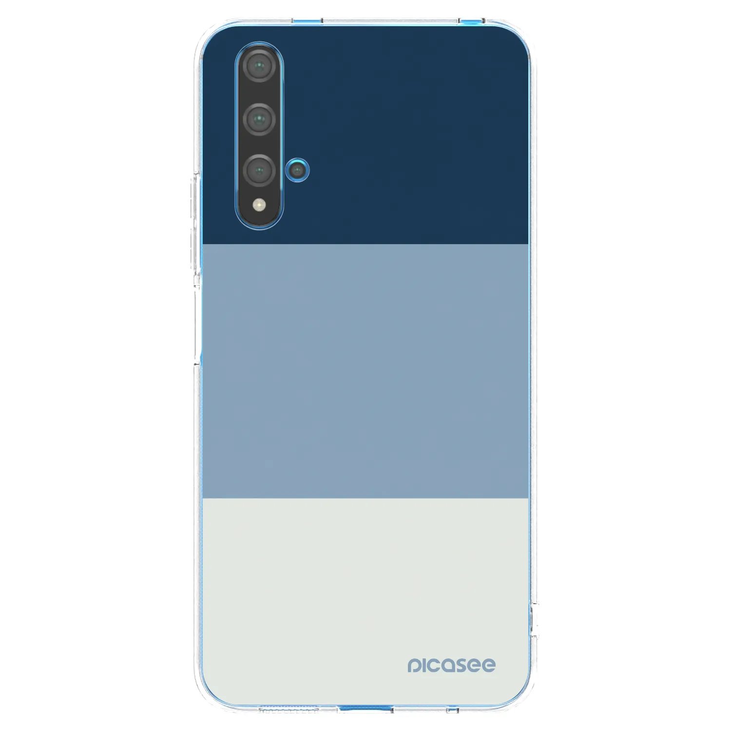 Picasee Huawei Nova 5T Hülle - Transparentes Silikon - Coastal Blue