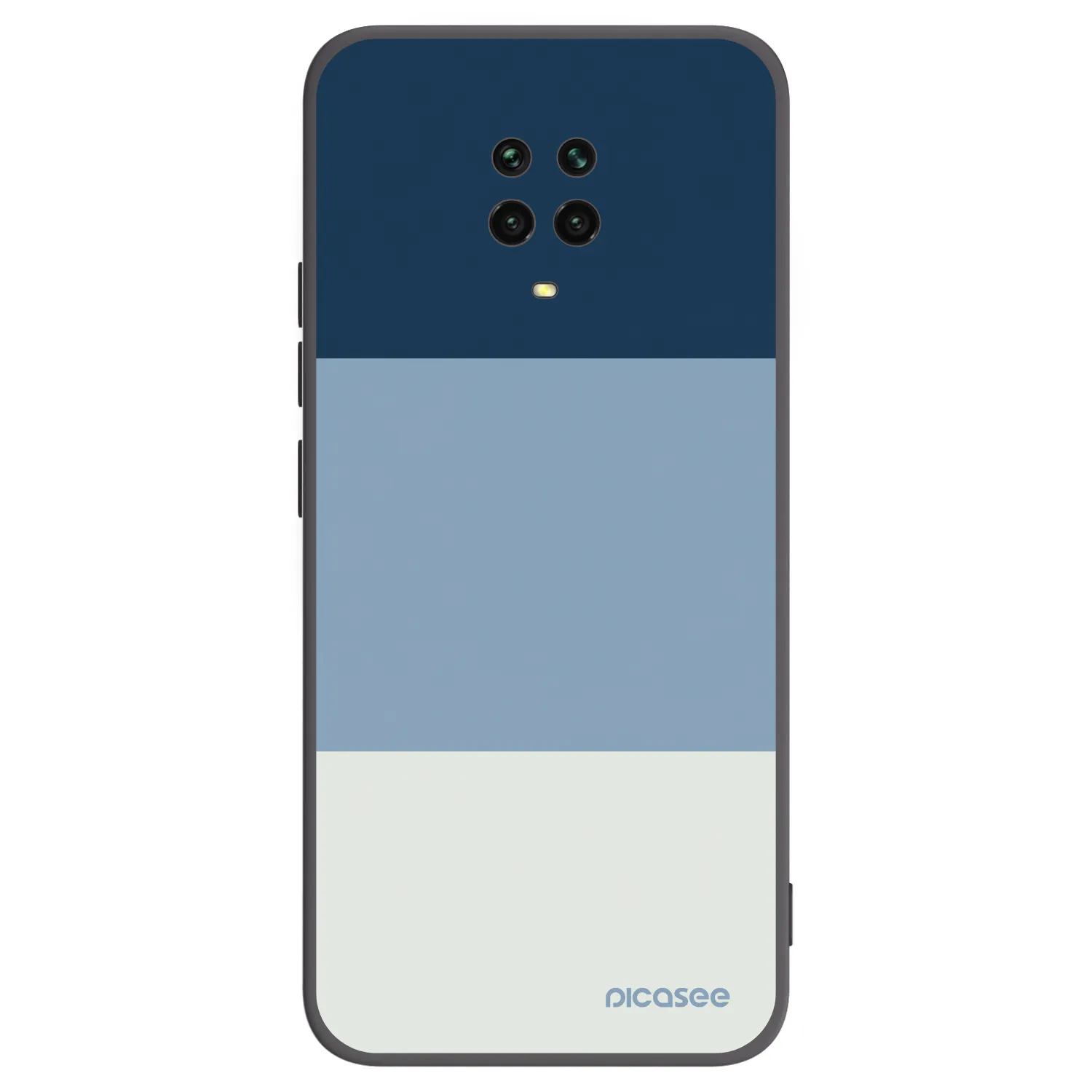 Picasee Xiaomi Redmi Note 9 Pro Hülle - Schwarzes Silikon - Coastal Blue