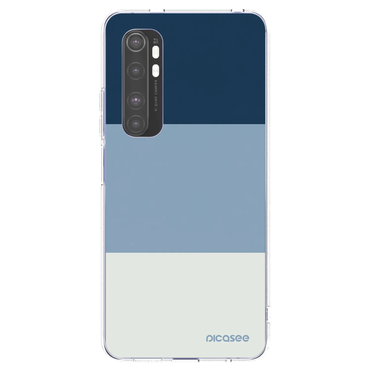 Picasee Xiaomi Mi Note 10 Lite Hülle - Transparentes Silikon - Coastal Blue