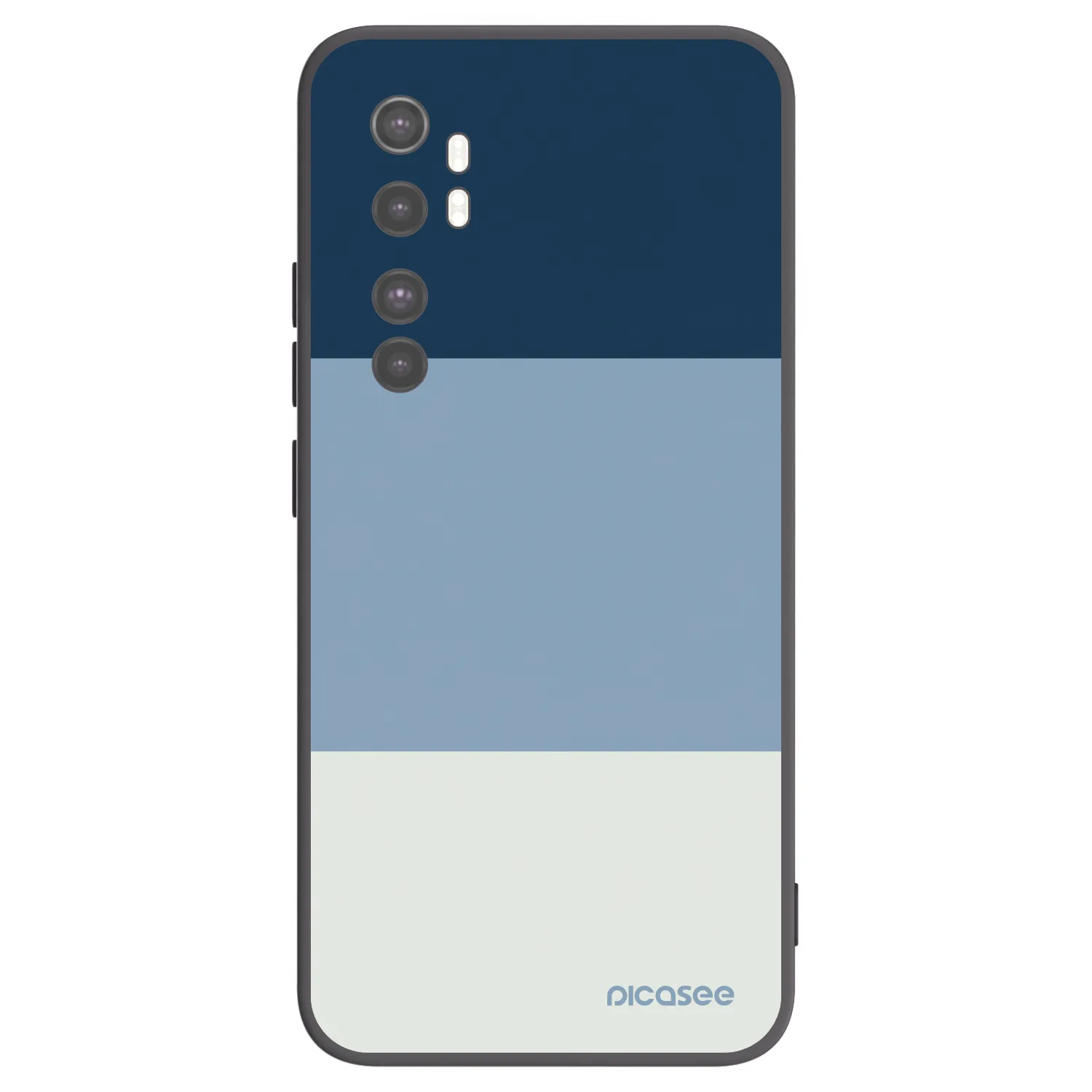 Picasee Xiaomi Mi Note 10 Lite Hülle - Schwarzes Silikon - Coastal Blue