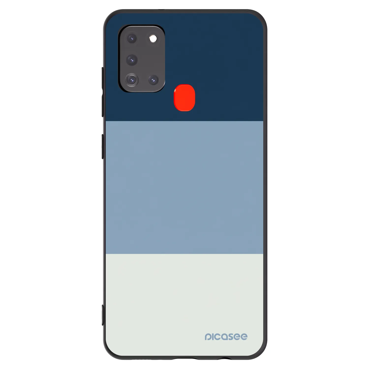 Picasee Samsung Galaxy A21s Hülle - Schwarzes Silikon - Coastal Blue