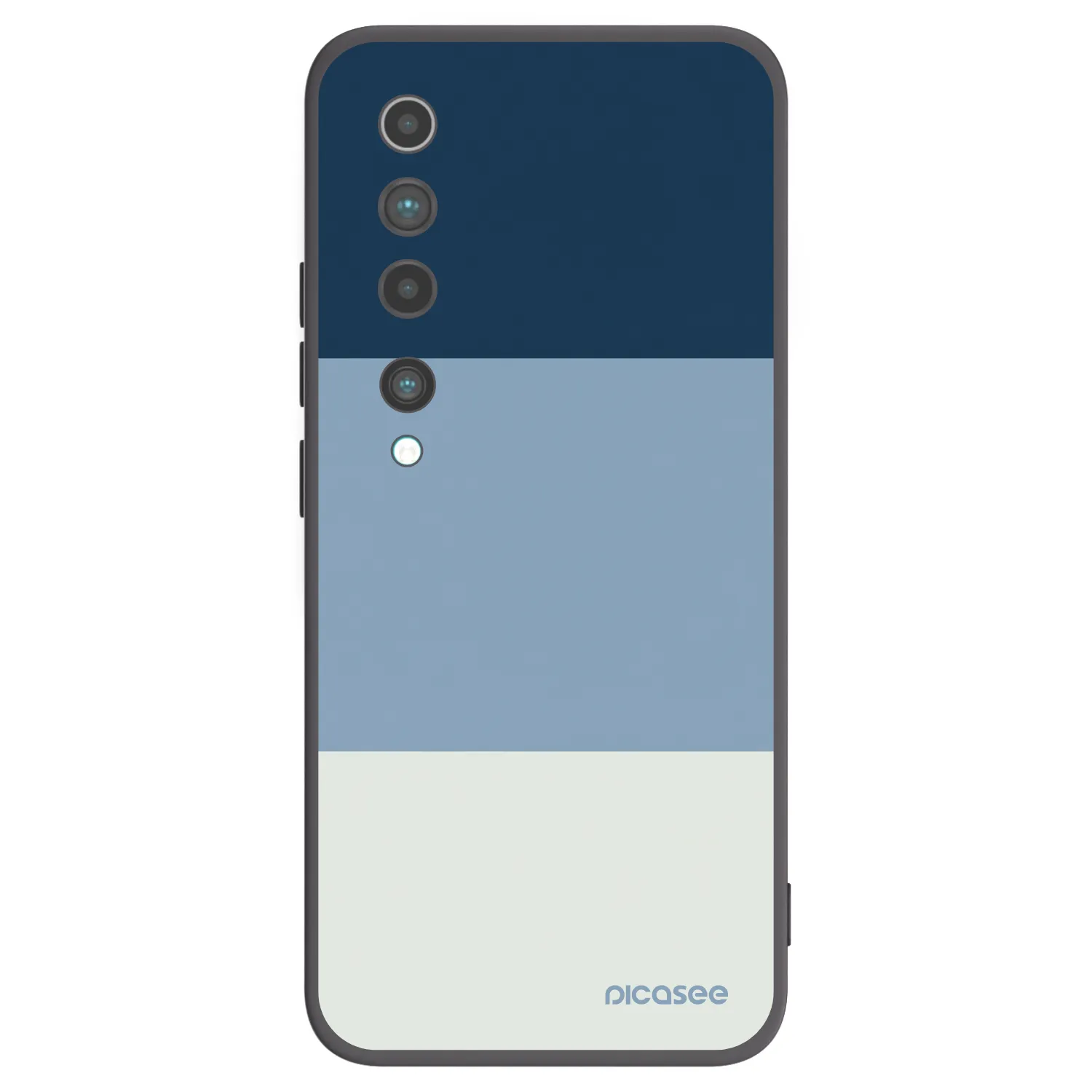 Picasee Xiaomi Mi 10 Hülle - Schwarzes Silikon - Coastal Blue
