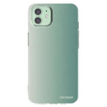Picasee Apple iPhone 12 Hülle - Transparentes Silikon - Misty Sage