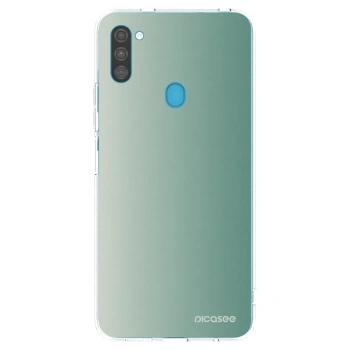 Picasee Samsung Galaxy M11 Hülle - Transparentes Silikon - Misty Sage