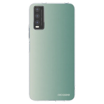 Picasee Vivo Y20s Hülle - Transparentes Silikon - Misty Sage