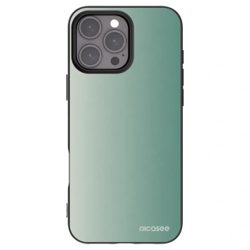 Picasee Apple iPhone 16 Pro Max Hülle - Schwarzes Silikon - Misty Sage