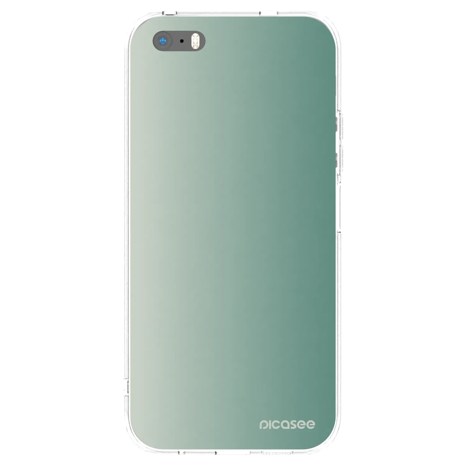 Picasee Apple iPhone 5/5S/SE Hülle - Transparentes Silikon - Misty Sage