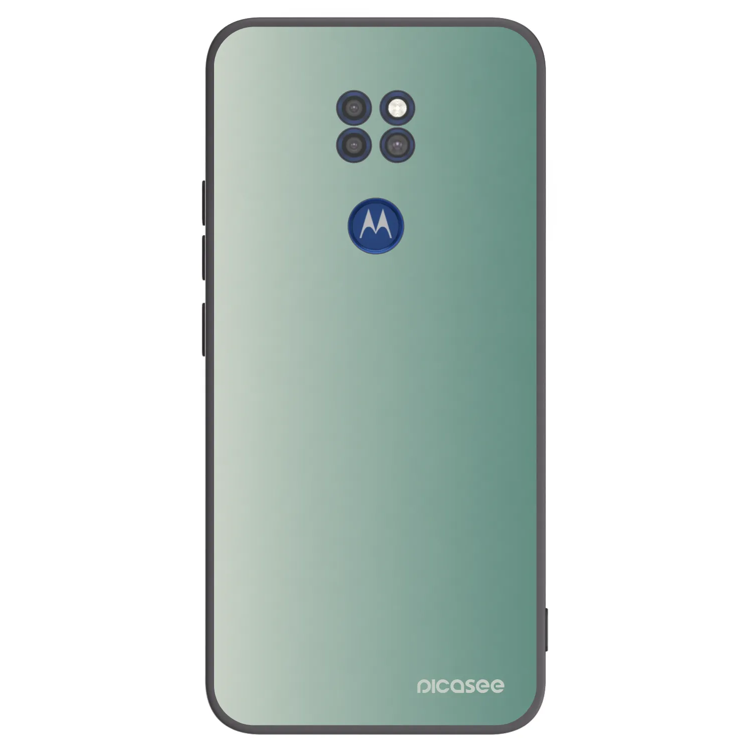 Picasee Motorola Moto G9 Play Hülle - Schwarzes Silikon - Misty Sage