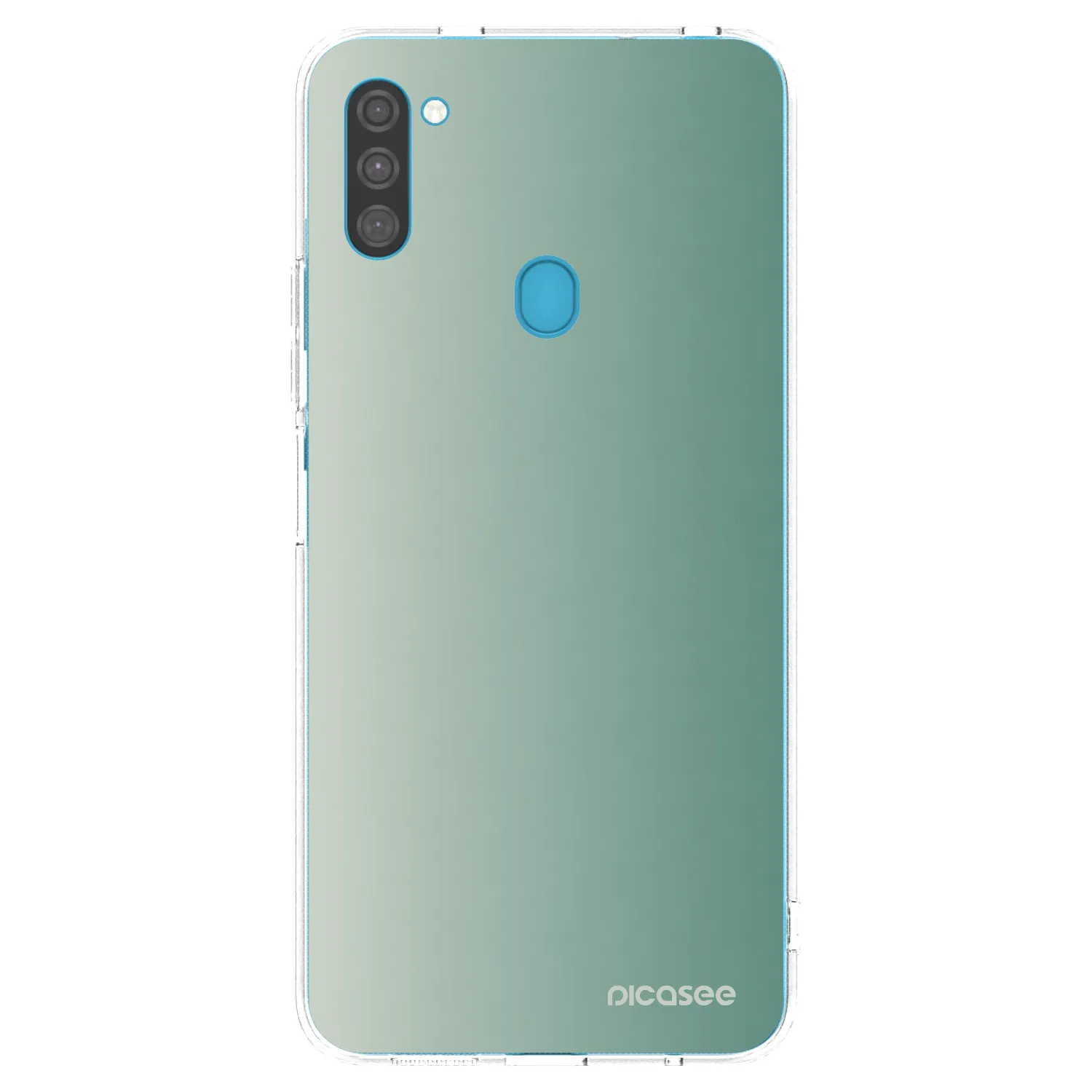 Picasee Samsung Galaxy M11 Hülle - Transparentes Silikon - Misty Sage