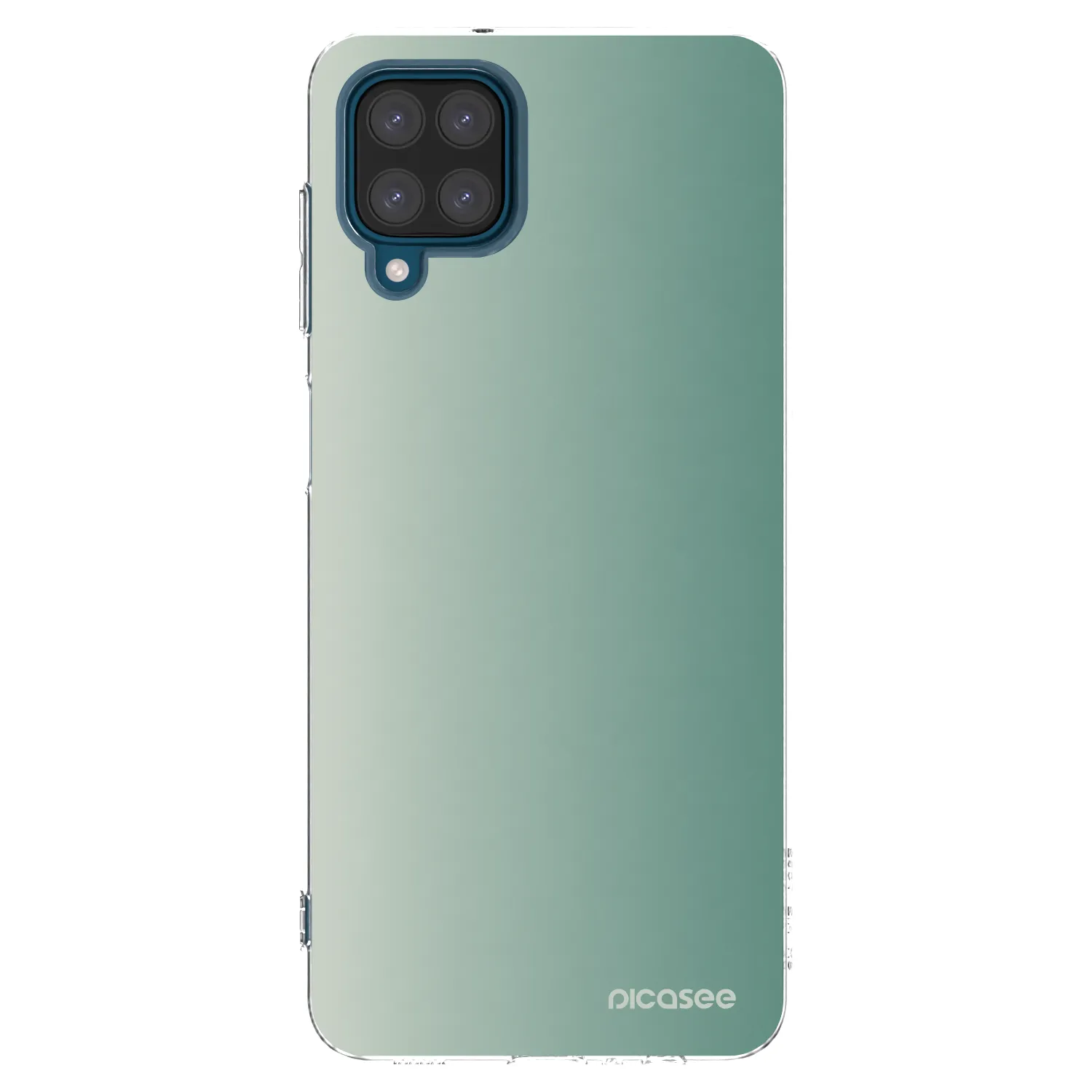 Picasee Samsung Galaxy A12 A125F Hülle - Transparentes Silikon - Misty Sage