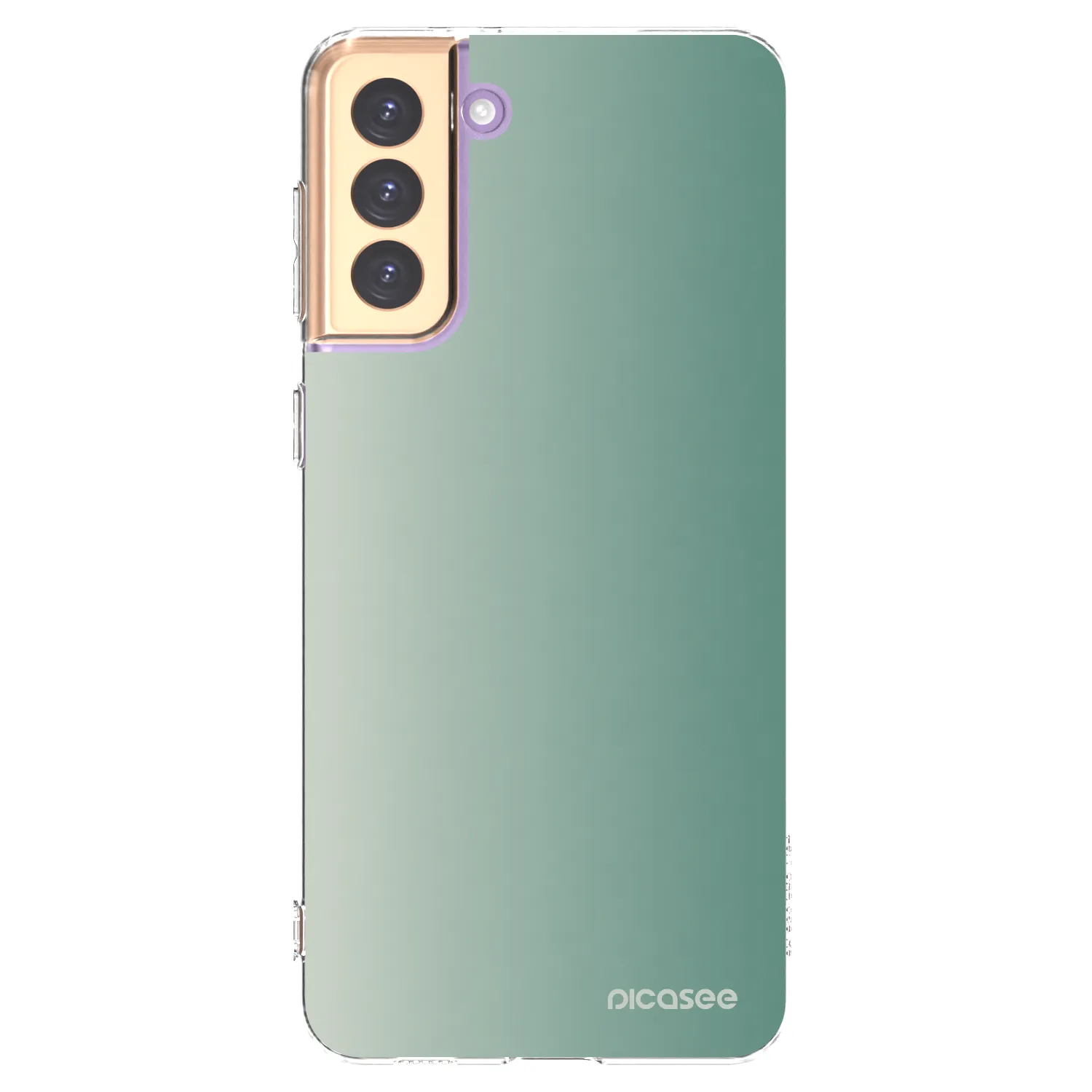 Picasee Samsung Galaxy S21+ 5G G996F Hülle - Transparentes Silikon - Misty Sage
