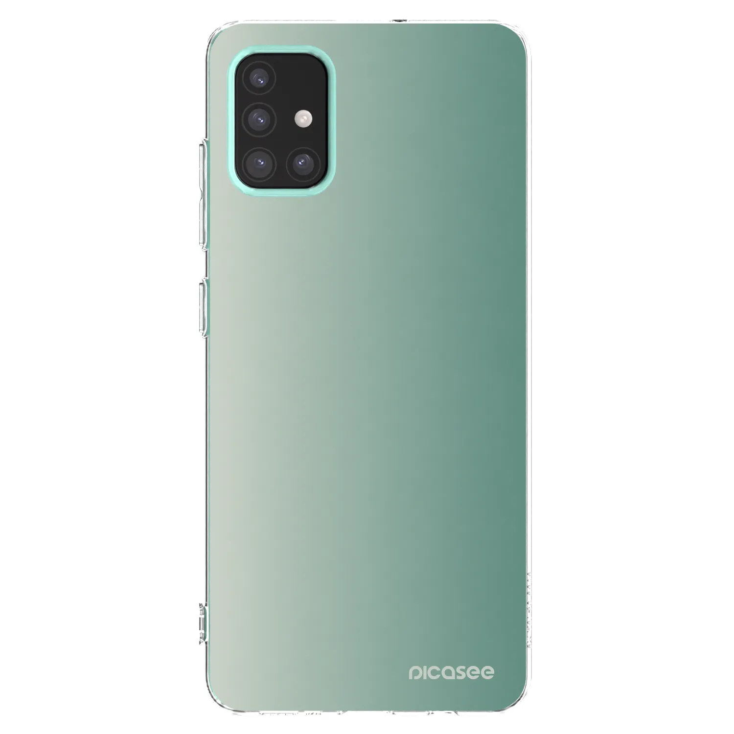 Picasee Samsung Galaxy M31s Hülle - Transparentes Silikon - Misty Sage