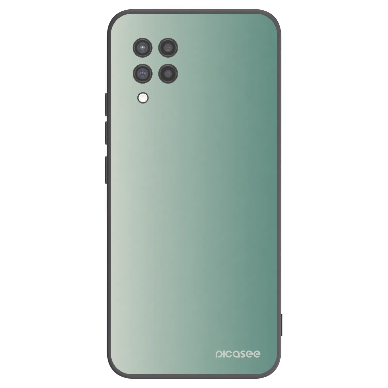 Picasee Samsung Galaxy A42 A426B Hülle - Schwarzes Silikon - Misty Sage