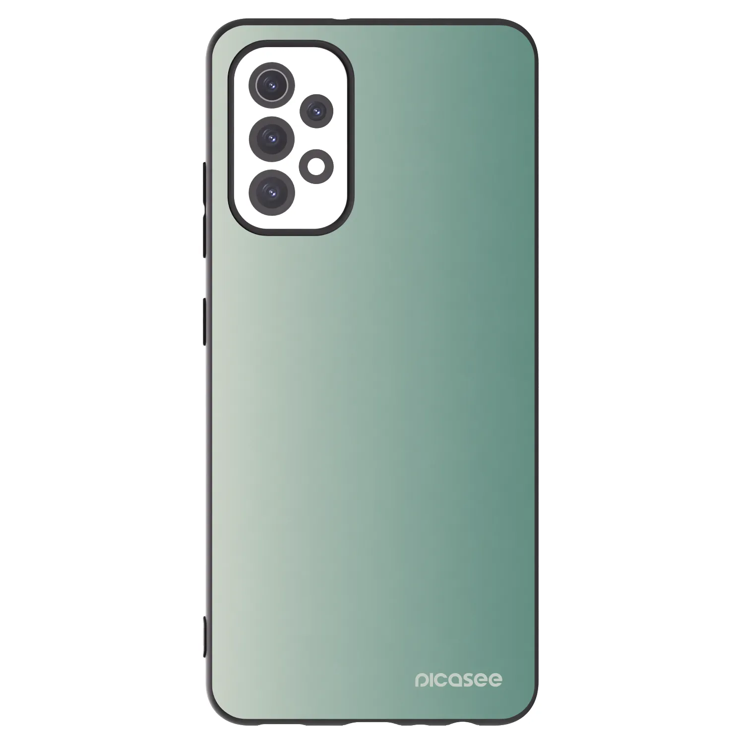Picasee Samsung Galaxy A32 5G A326B Hülle - Schwarzes Silikon - Misty Sage