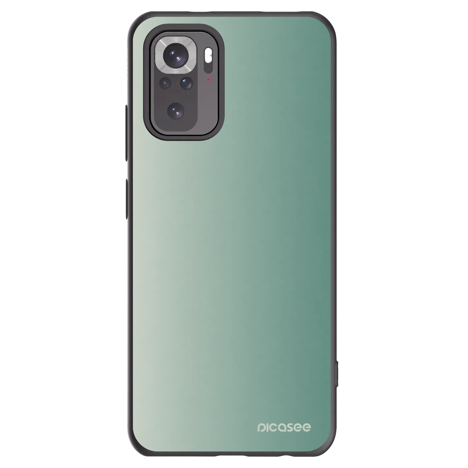 Picasee Xiaomi Redmi Note 10S Hülle - Schwarzes Silikon - Misty Sage