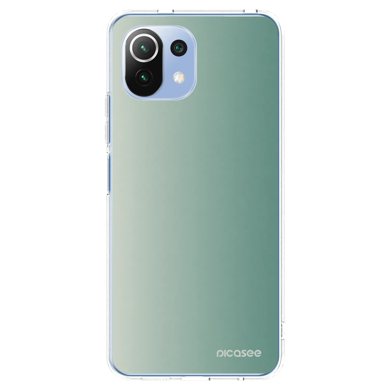Picasee Xiaomi Mi 11 Lite Hülle - Transparentes Silikon - Misty Sage