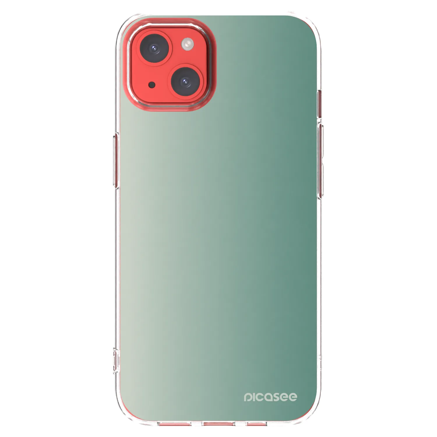 Picasee Apple iPhone 13 Hülle - Transparentes Silikon - Misty Sage