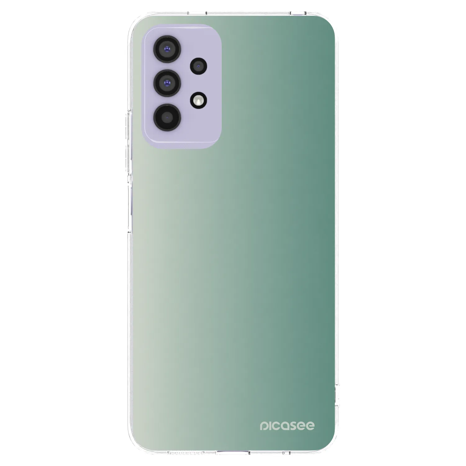 Picasee Samsung Galaxy A32 4G SM-A325F Hülle - Transparentes Silikon - Misty Sage
