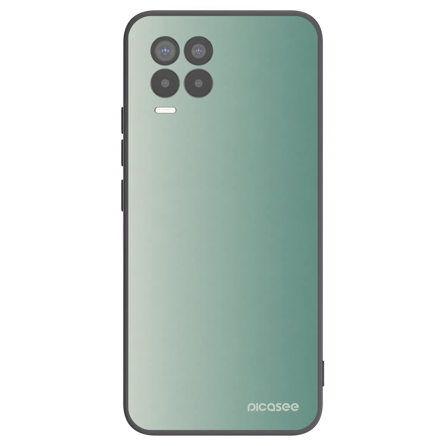 Picasee Realme 8 4G Hülle - Schwarzes Silikon - Misty Sage