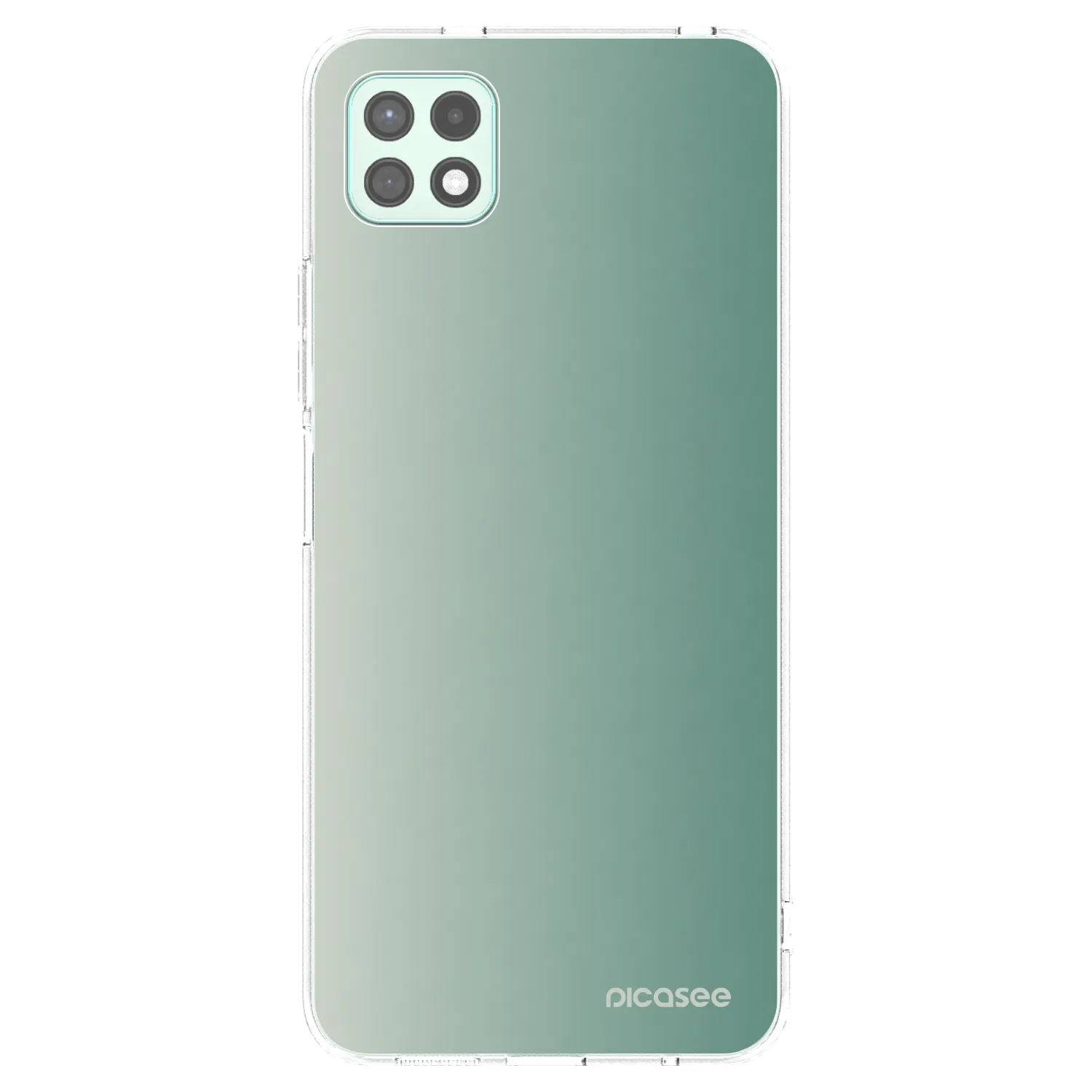 Picasee Samsung Galaxy A22 A226B 5G Hülle - Transparentes Silikon - Misty Sage