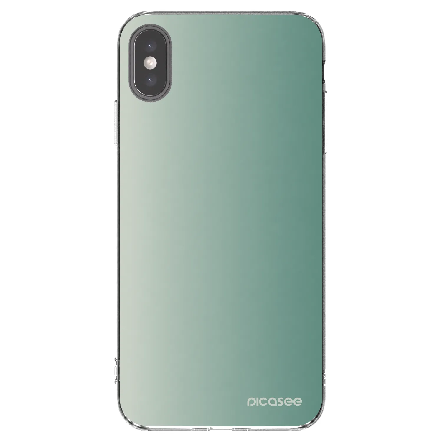 Picasee Apple iPhone XS Max Hülle - Transparentes Silikon - Misty Sage