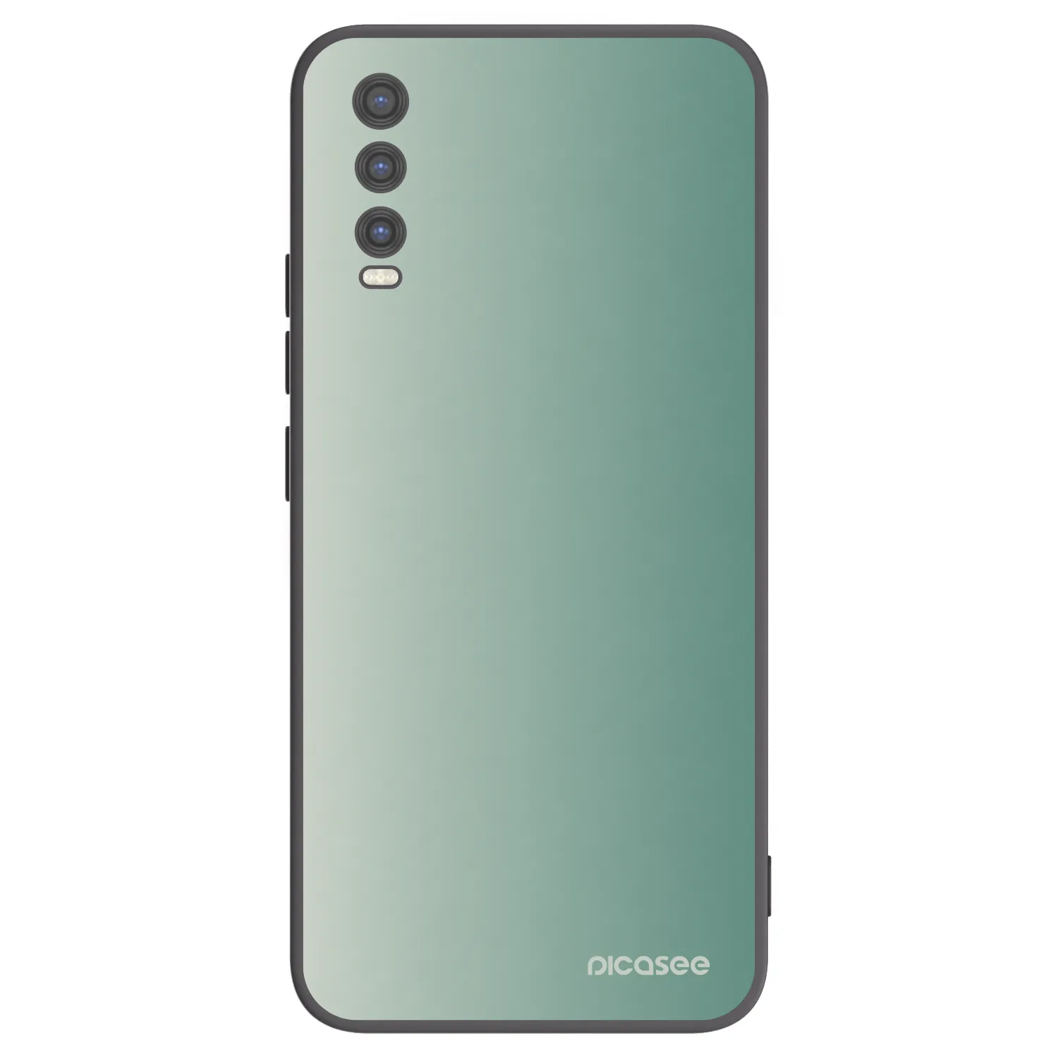 Picasee Vivo Y20s Hülle - Schwarzes Silikon - Misty Sage