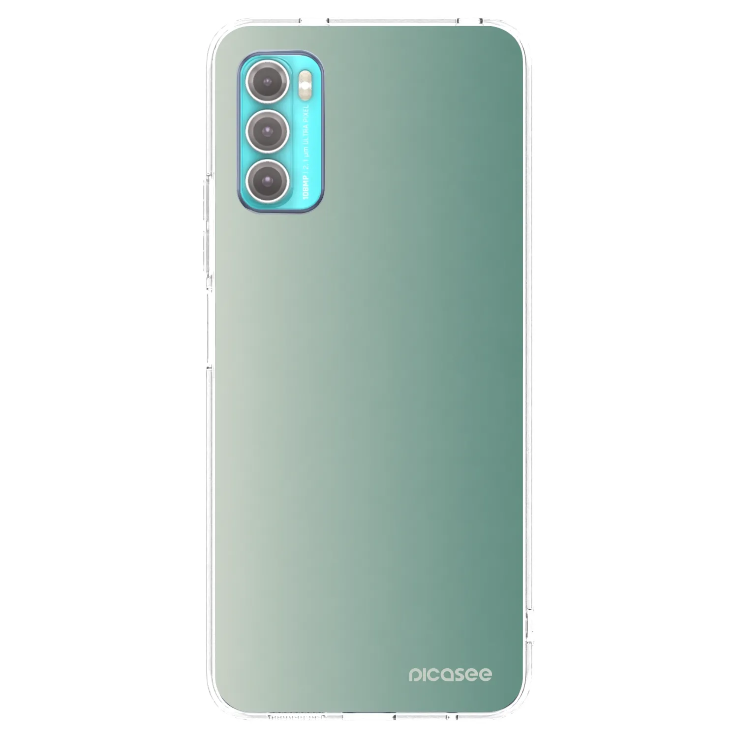 Picasee Motorola Moto G60 Hülle - Transparentes Silikon - Misty Sage