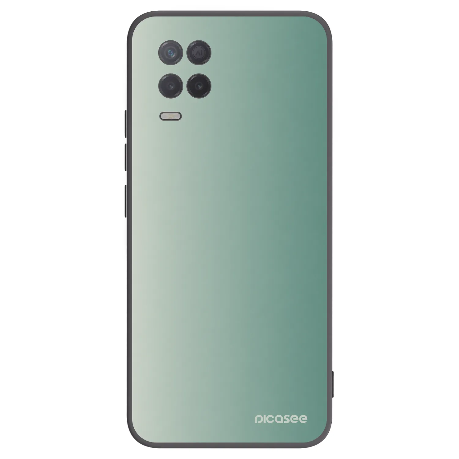 Picasee Realme 8 5G Hülle - Schwarzes Silikon - Misty Sage