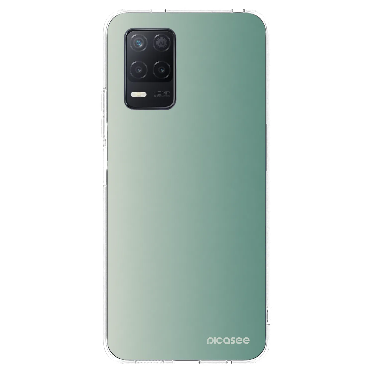 Picasee Realme 8 5G Hülle - Transparentes Silikon - Misty Sage