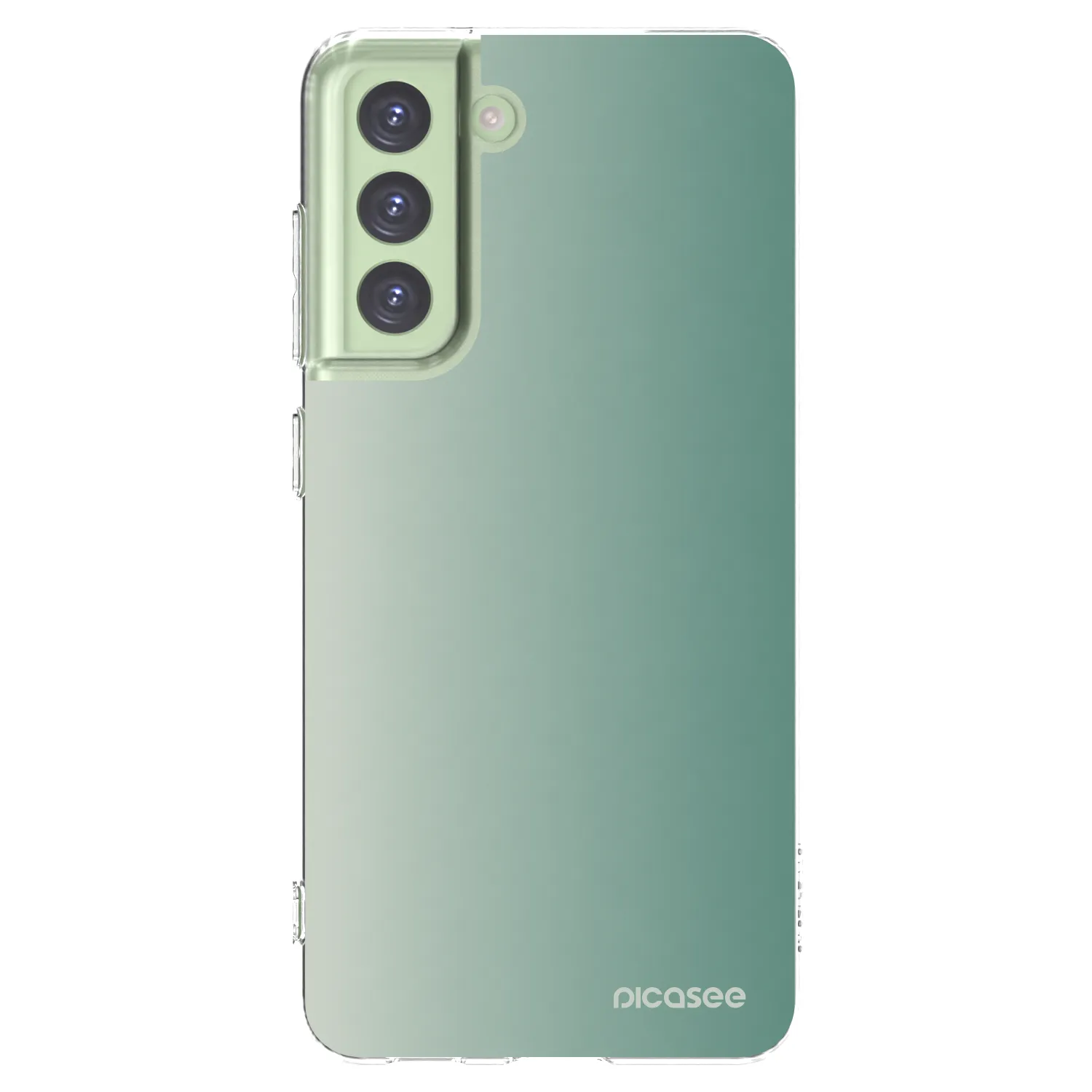Picasee Samsung Galaxy S21 FE 5G Hülle - Transparentes Silikon - Misty Sage