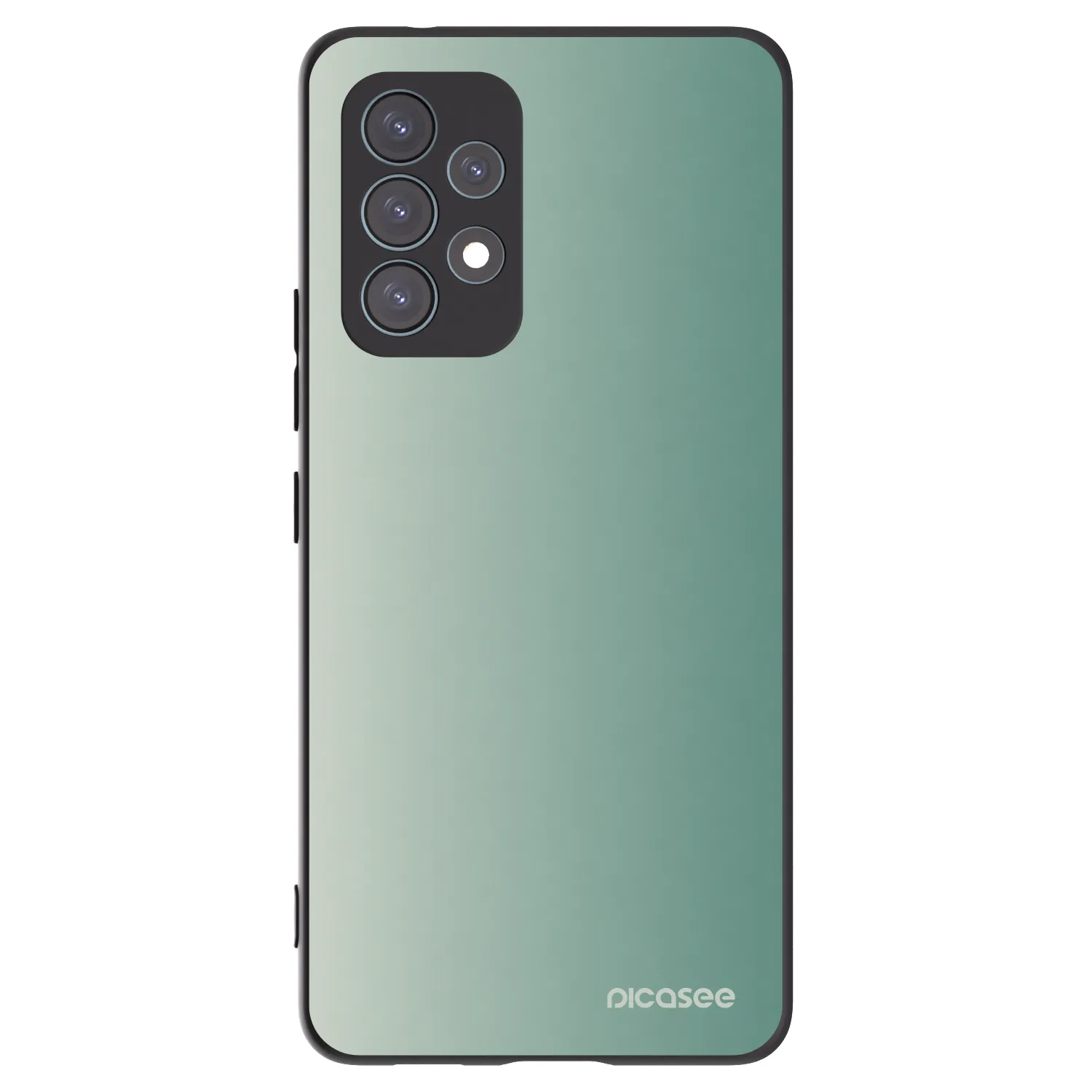Picasee Samsung Galaxy A53 5G A536 Hülle - Schwarzes Silikon - Misty Sage