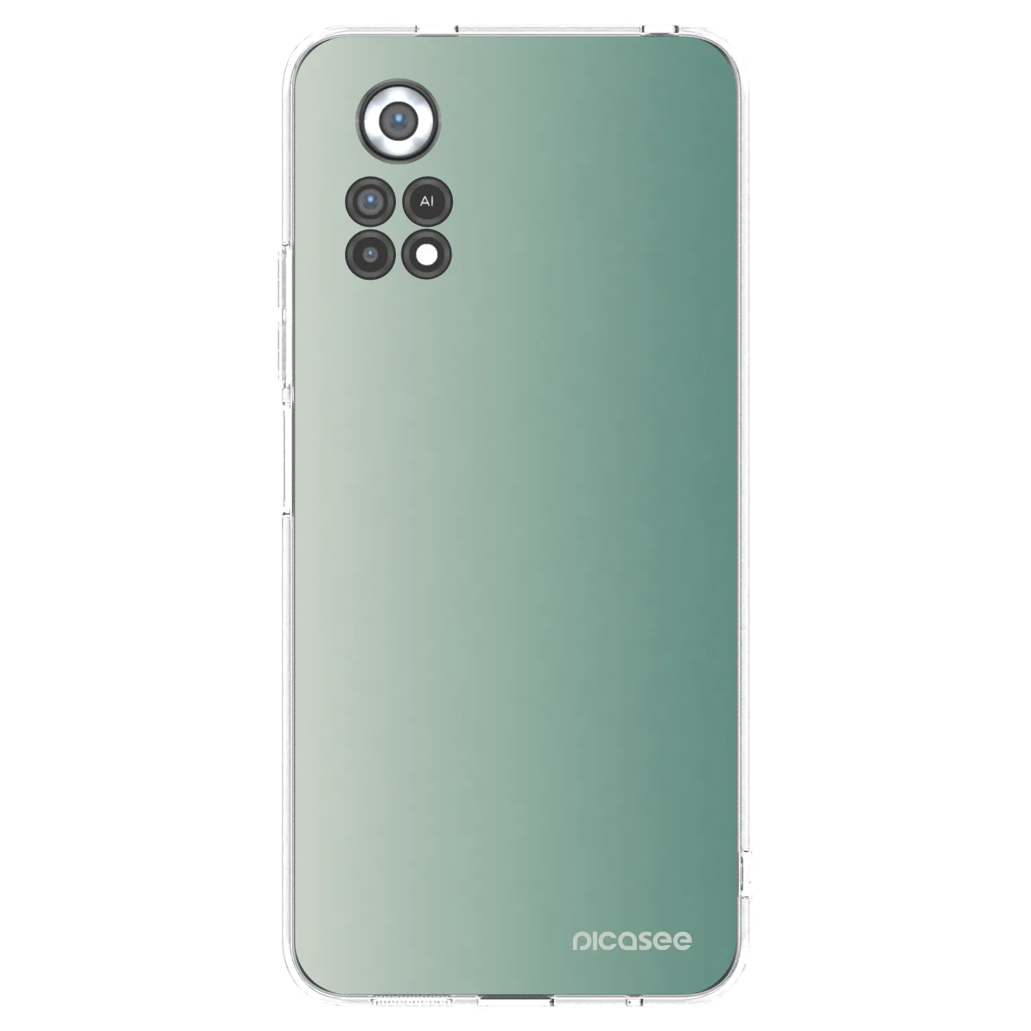 Picasee Xiaomi Poco X4 Pro 5G Hülle - Transparentes Silikon - Misty Sage