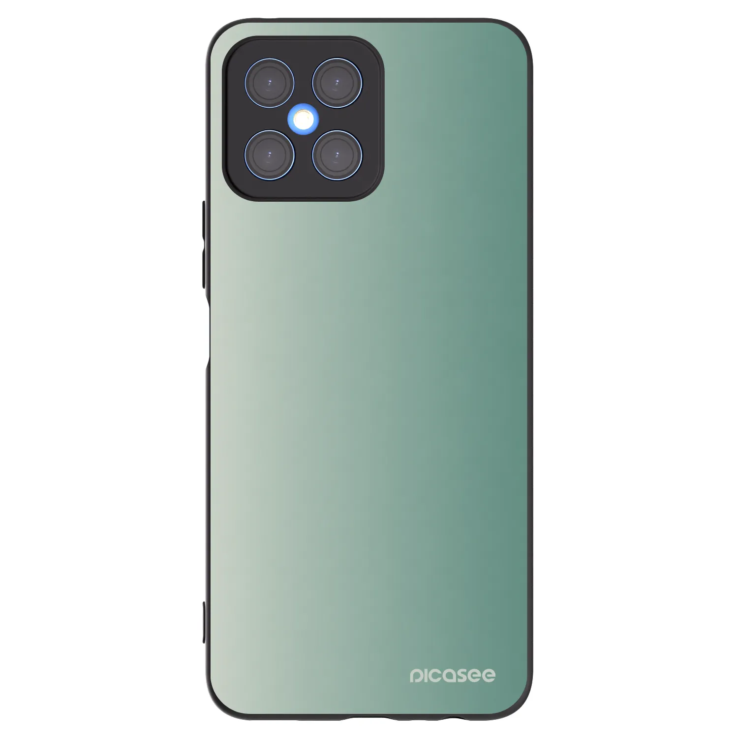 Picasee Honor X8 4G Hülle - Schwarzes Silikon - Misty Sage