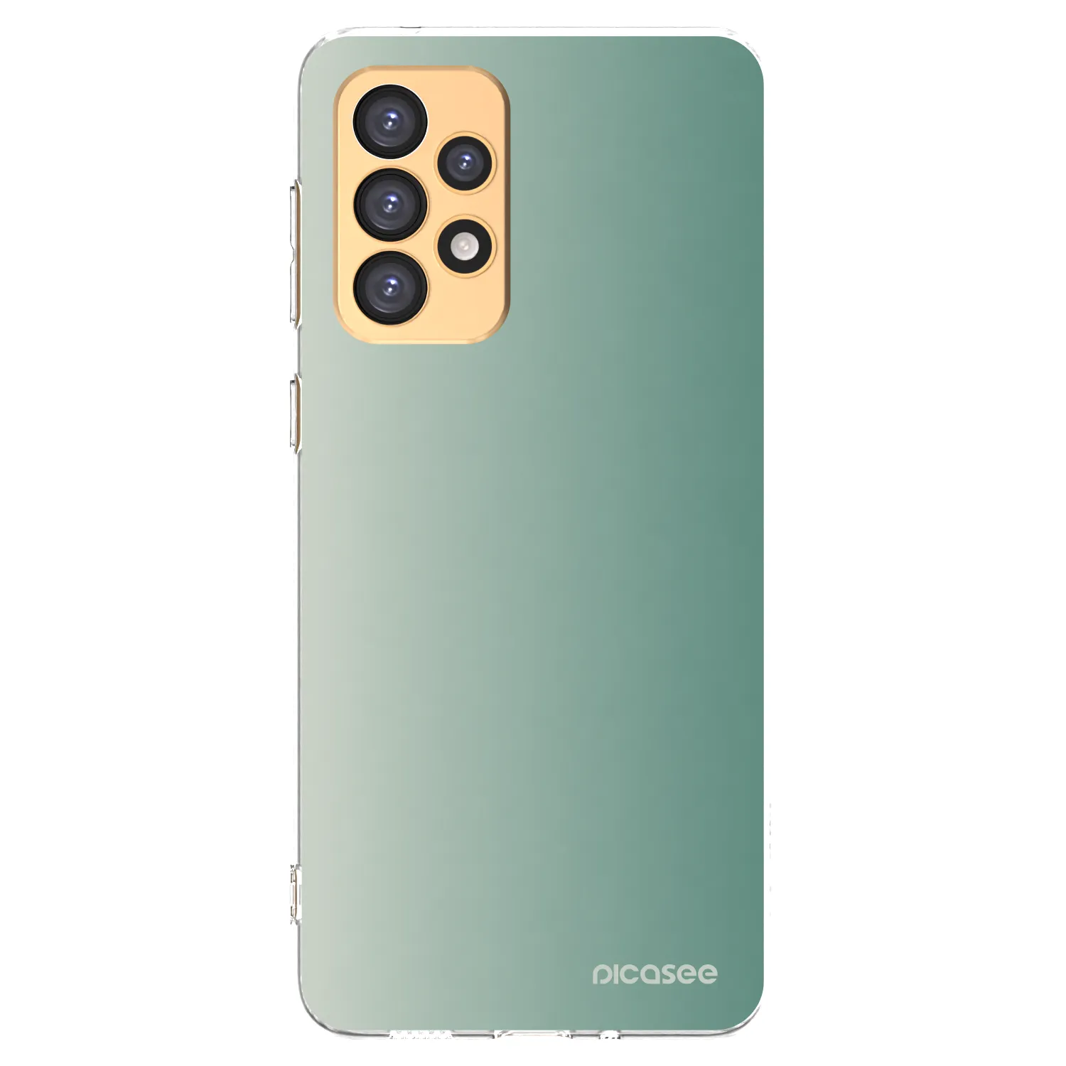 Picasee Samsung Galaxy A33 5G A336 Hülle - Transparentes Silikon - Misty Sage