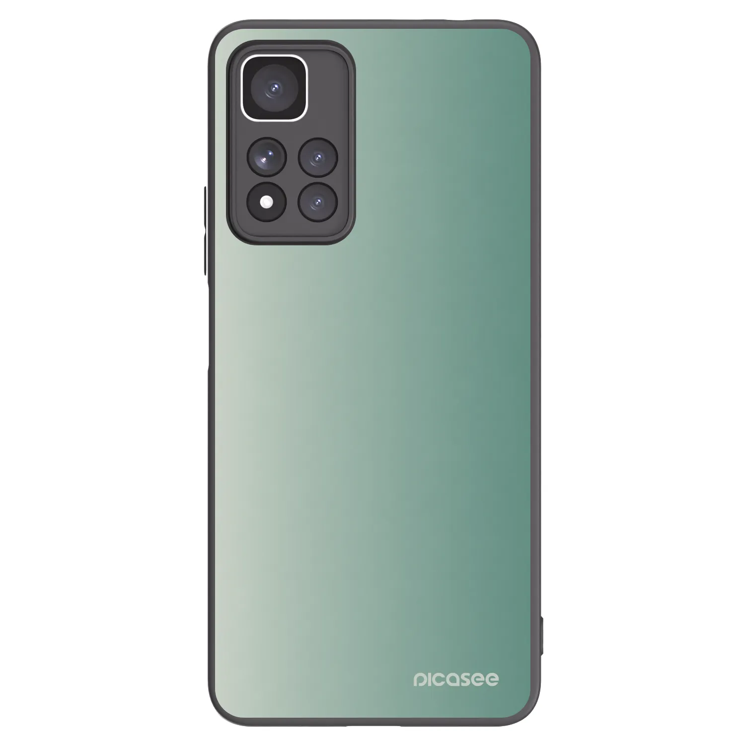 Picasee Xiaomi Redmi Note 11 Pro+ 5G Hülle - Schwarzes Silikon - Misty Sage