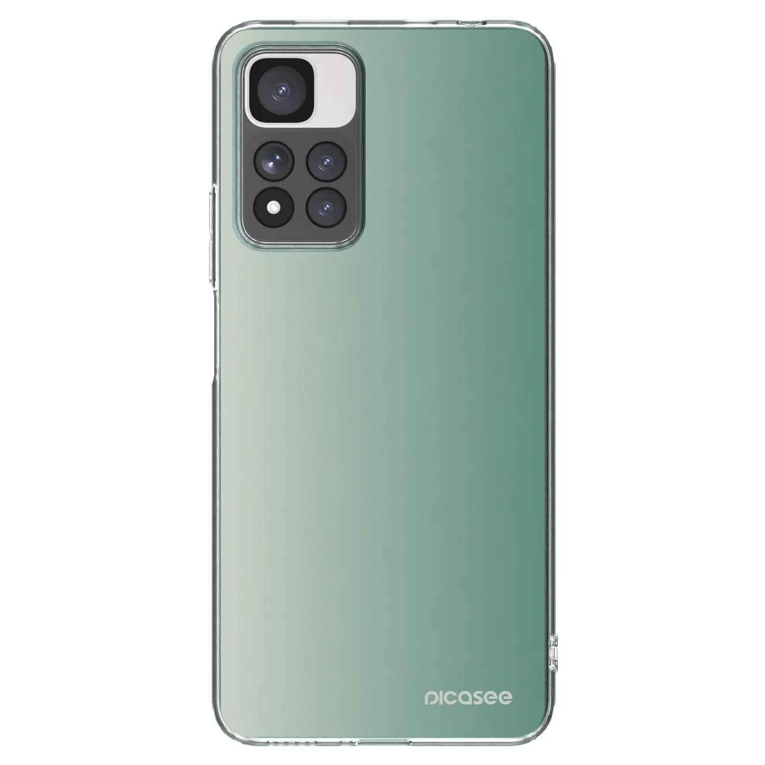 Picasee Xiaomi Redmi Note 11 Pro+ 5G Hülle - Transparentes Silikon - Misty Sage