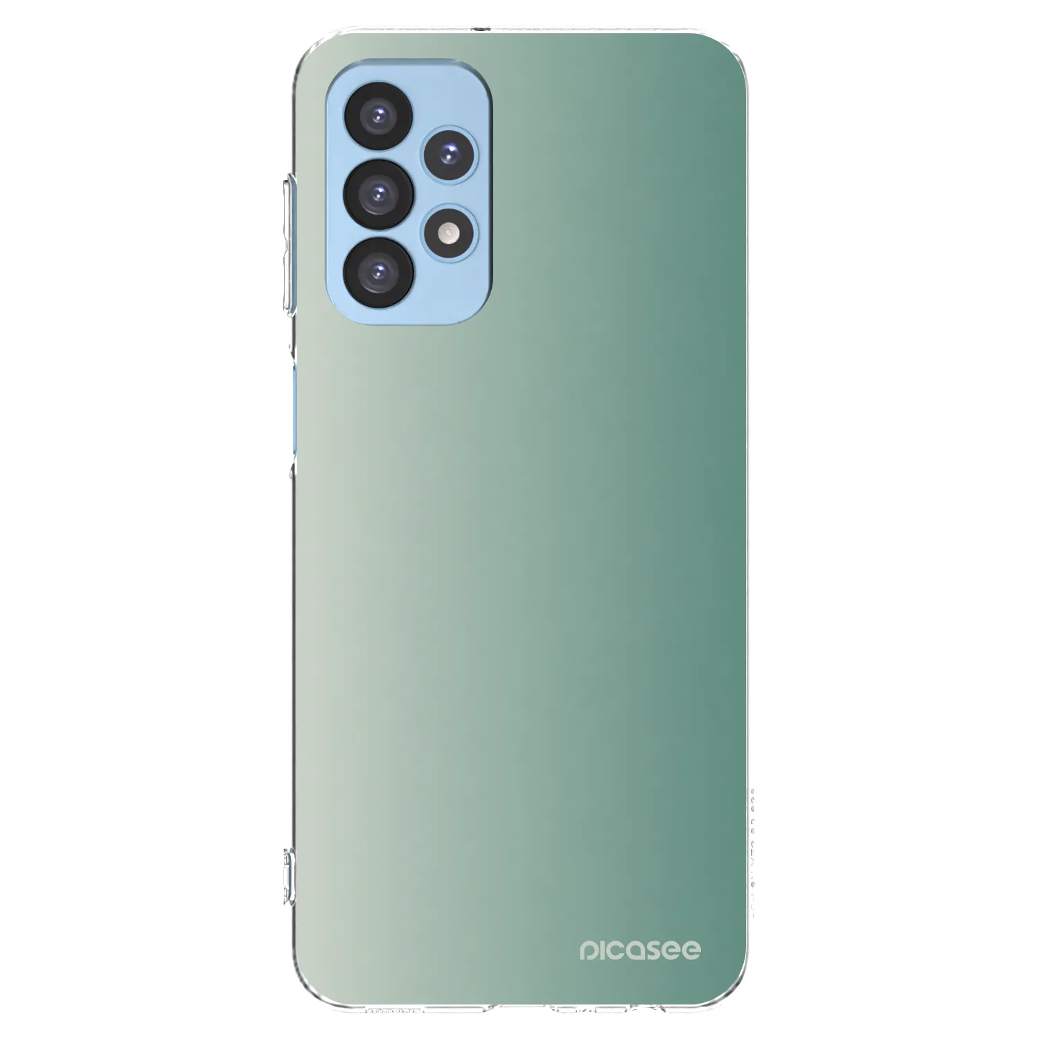 Picasee Samsung Galaxy A23 A235F 4G Hülle - Transparentes Silikon - Misty Sage