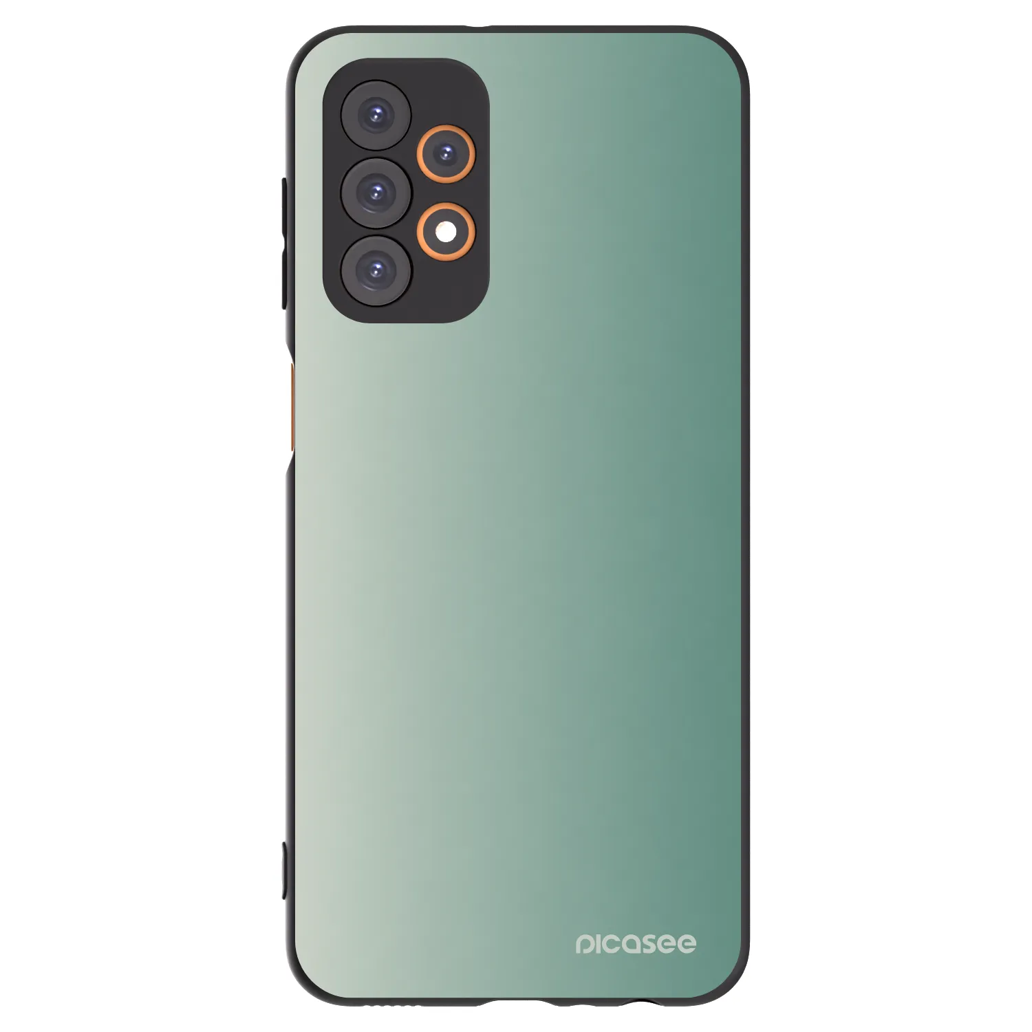 Picasee Samsung Galaxy A23 A236B 5G Hülle - Schwarzes Silikon - Misty Sage