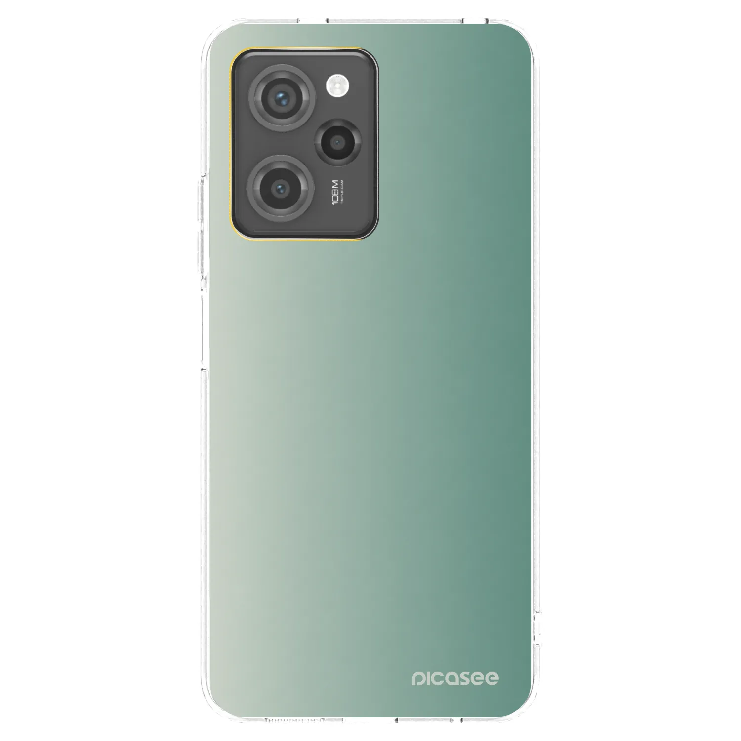 Picasee Xiaomi Poco X5 Pro Hülle - Schwarzes Silikon - Misty Sage