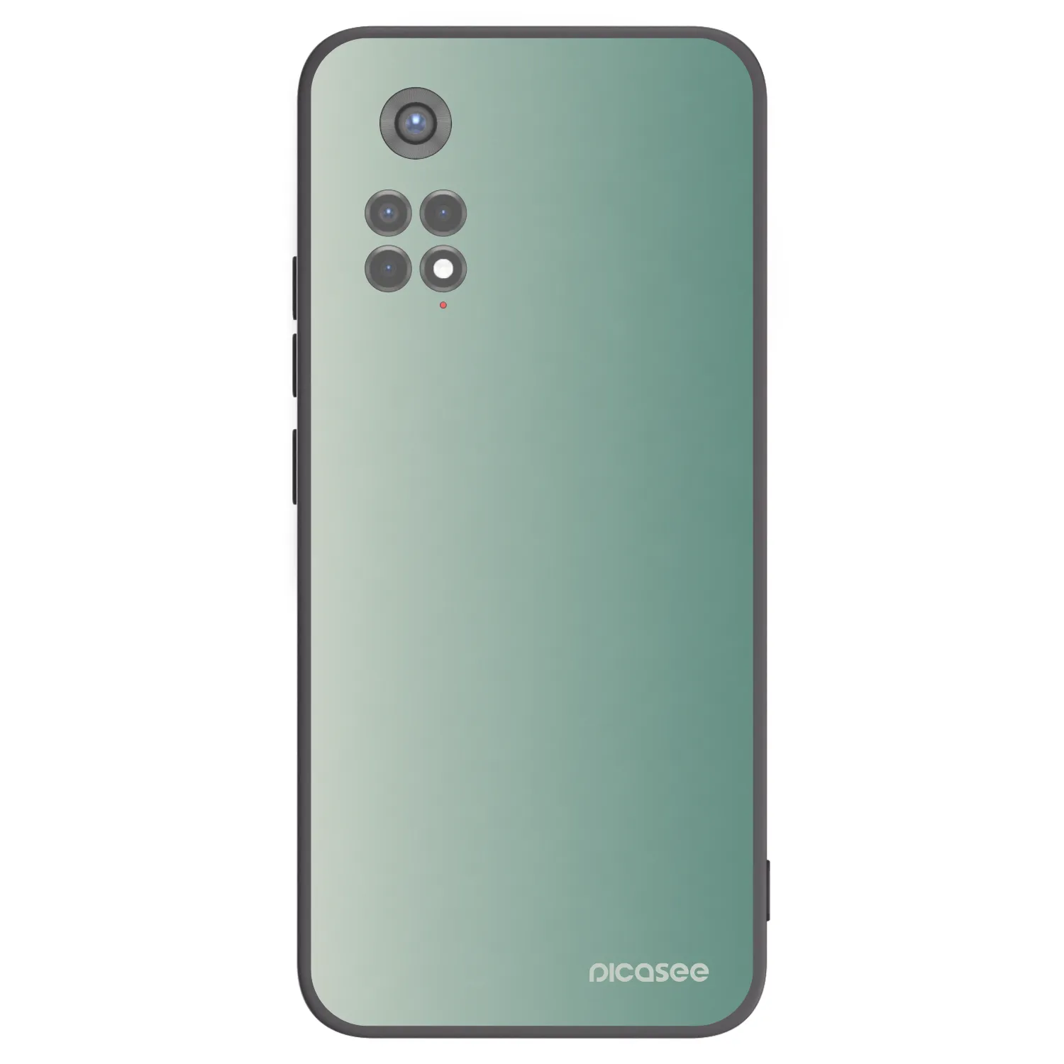 Picasee Xiaomi Redmi Note 11S 5G Hülle - Schwarzes Silikon - Misty Sage