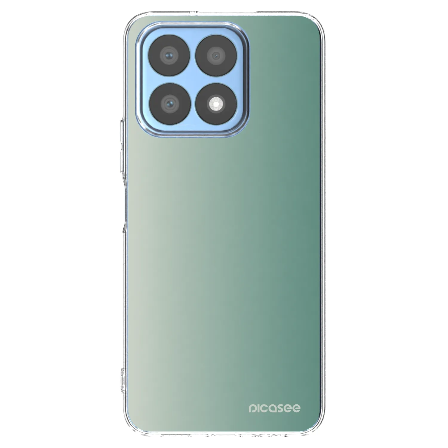 Picasee Honor X8a Hülle - Transparentes Silikon - Misty Sage